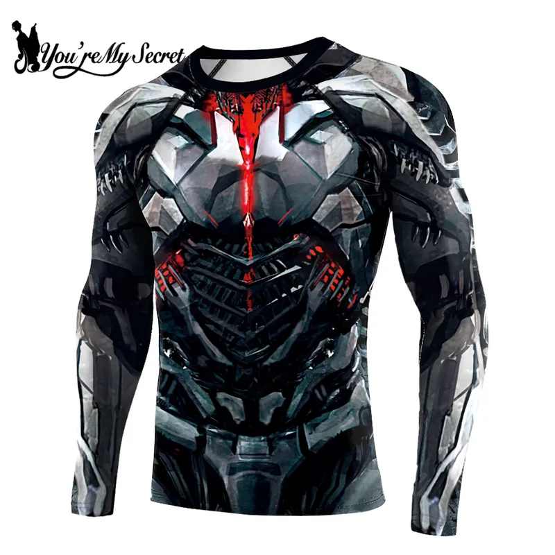 Rash Guard - 3D Printed Casual Long Sleeve 2026
