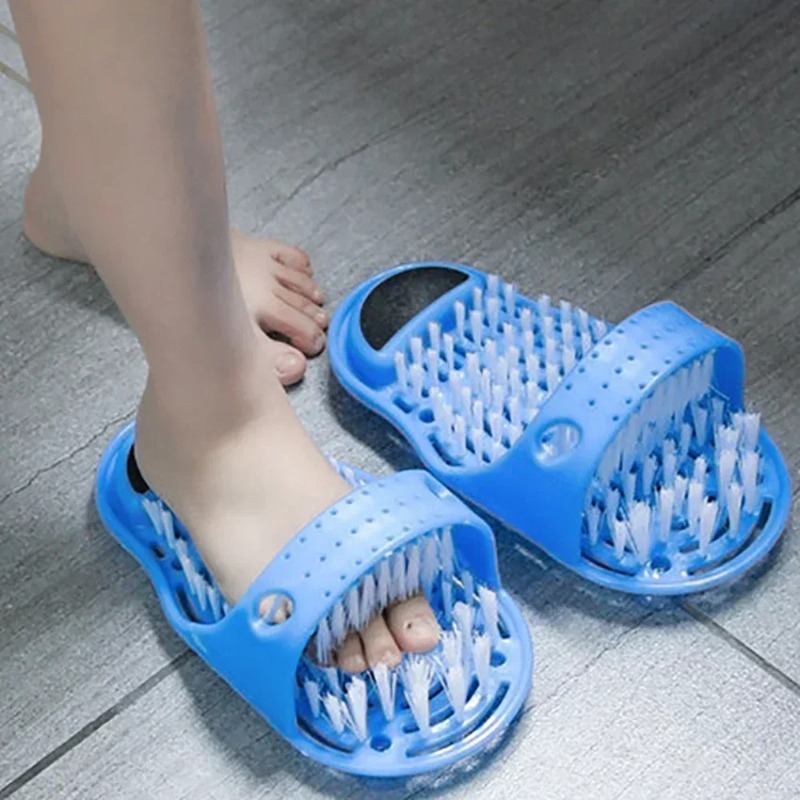 1Pc Shower Foot Scrub Massager - Flippers Swimming review and price