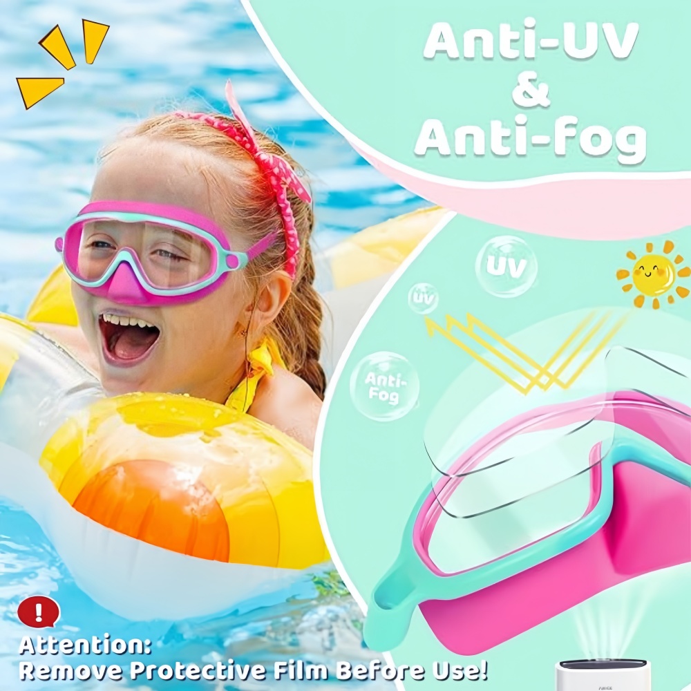 Kids Swim Goggles with Nose Co - Diving Mask review and price