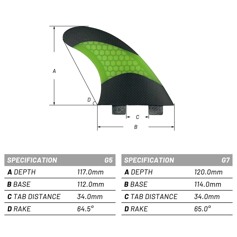 UPSURF FCS G5/G7 Quillas Doubl - Swim Fins review and price