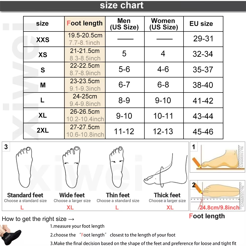 5mm Neoprene Socks 3mm Wetsuit - Flippers Swimming review and price