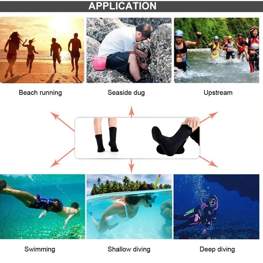 5mm Neoprene Socks 3mm Wetsuit - Flippers Swimming review and price