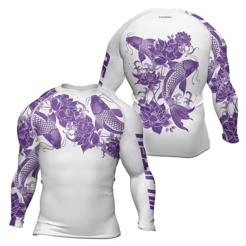 3D Long Sleeve Men's Retro Qui - Rash Guard review and price